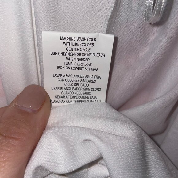 GB Gianni Bini‎ Spaghetti Strap White Red Floral Wrap Maxi Dress Size XS - Picture 9 of 12